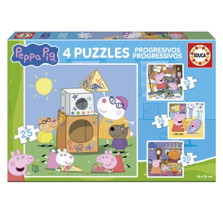 Puzles Progressius Peppa Pig 12+16+20+25 2