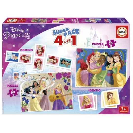 Superpack 4 en 1 disney princesse
