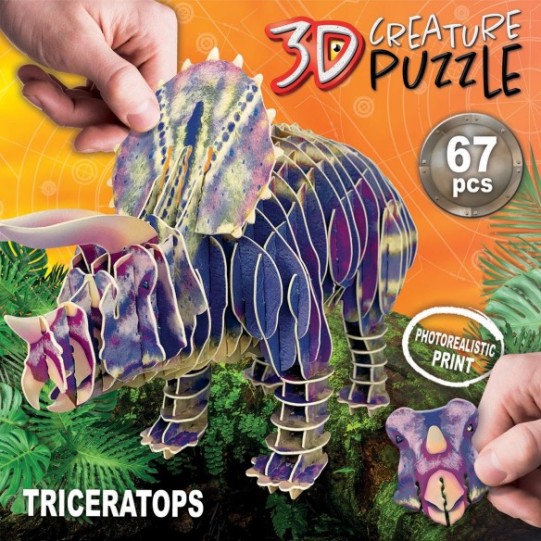    Triceratops 3D Creature Puzzle