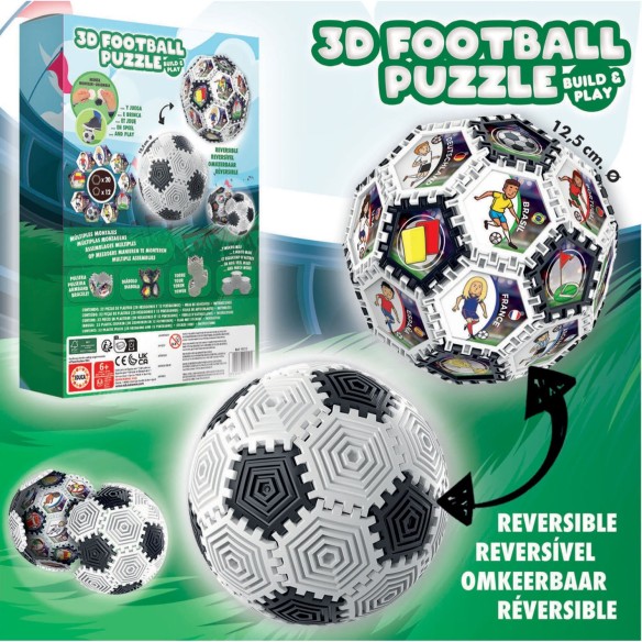    3D Football Puzzle Build & Play
