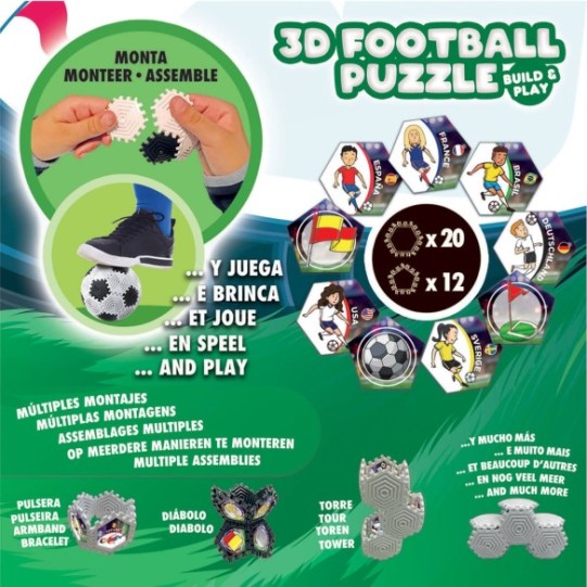    3D Football Puzzle Build & Play