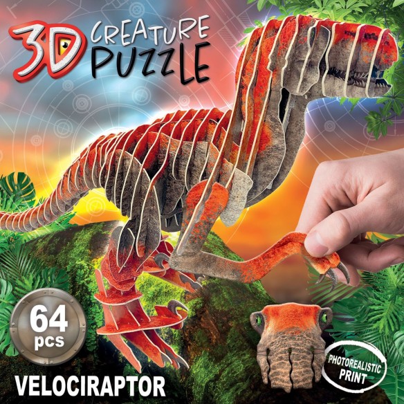    Velociraptor 3D Creature Puzzle