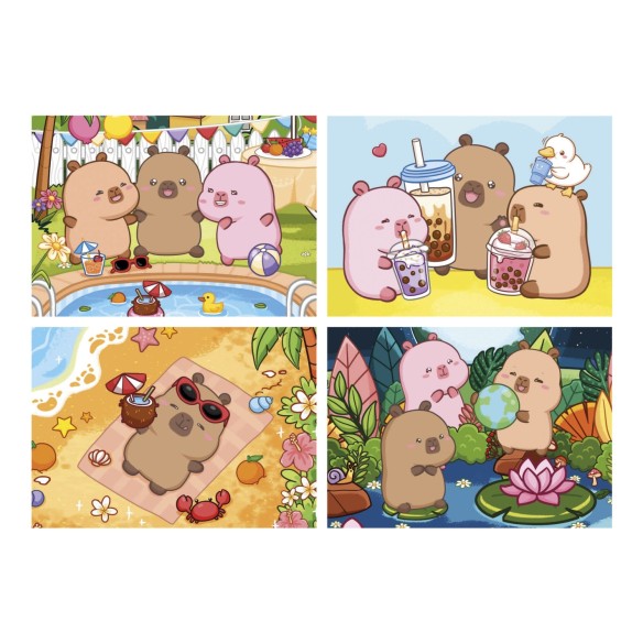    Multi 4 Junior Puzzles Capyfun 20+40+60+80