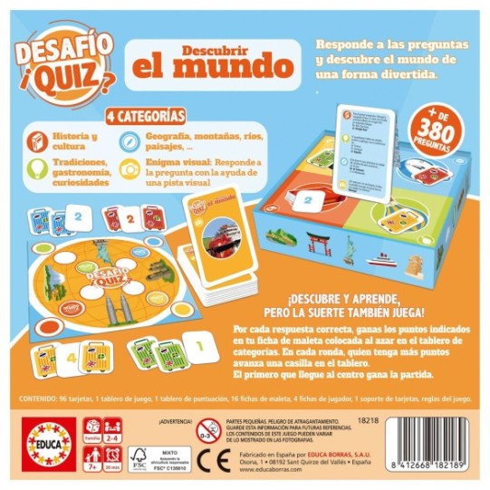 Desafío Quiz descubrir el Mundo