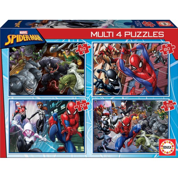 Multi 4 puzzles Spider-Man 50 + 80 + 100 + 150