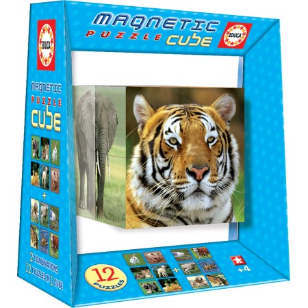 Magnetic Puzzle Cube Vida Salvaje 8c
