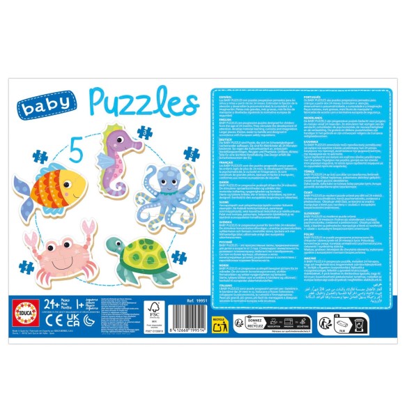    Baby Puzzles Animales acuáticos