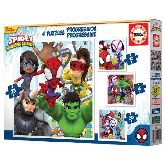    Progresivos Spidey & His Amazing Friends 12+16+20+25