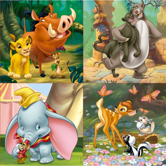    Puzzles Progresivos Disney Animals 12+16+20+25