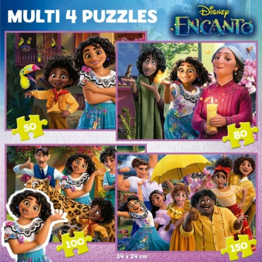    Multi 4 Puzzles Encanto 50+80+100+150