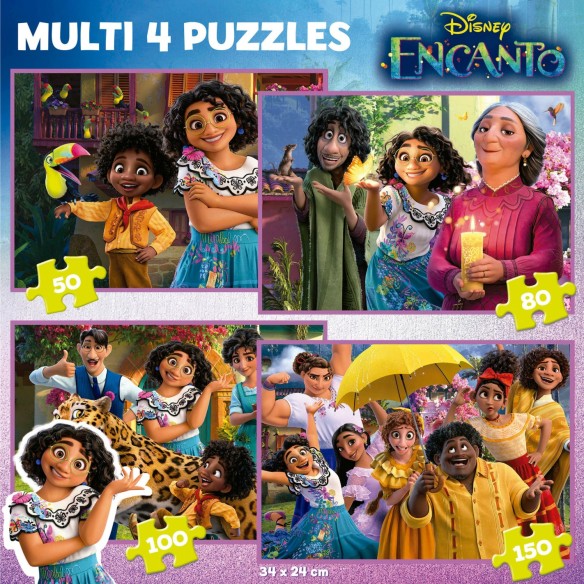    Multi 4 Puzzles Encanto 50+80+100+150