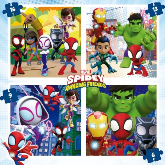    Maleta Progresivos Spidey & His Amazing Friends 6+9+12+16