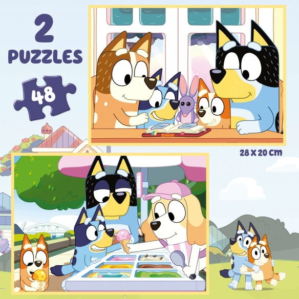    Maleta 2x48 Bluey