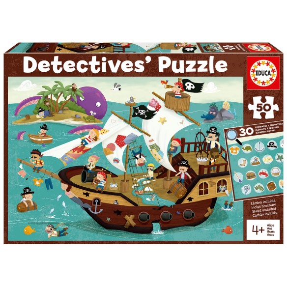 50 Bateau Pirate "Detectives´ Puzzle"
