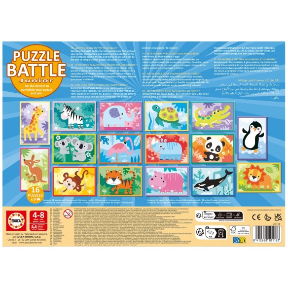 Puzzle Battle Jr Animals