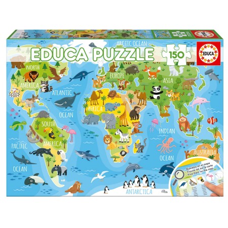 150 Mappemonde animaux