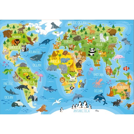 150 Mappemonde animaux 2