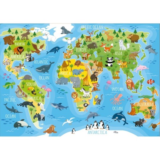   150 Mapamundi Animales