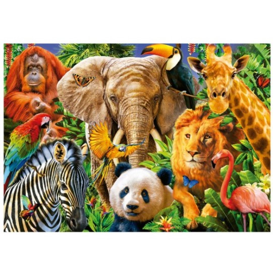 500 Collage Animaux Sauvages