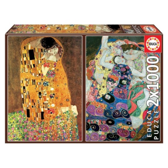 2x1000 El Beso + La Virgen, Gustav Klimt