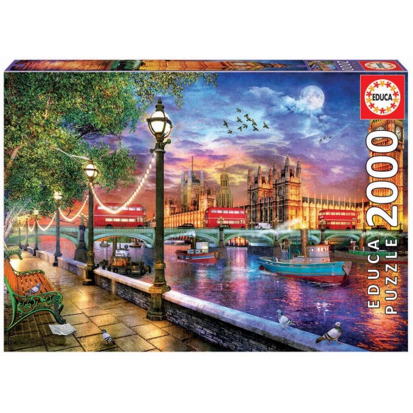 2000 Londres au coucher du soleil