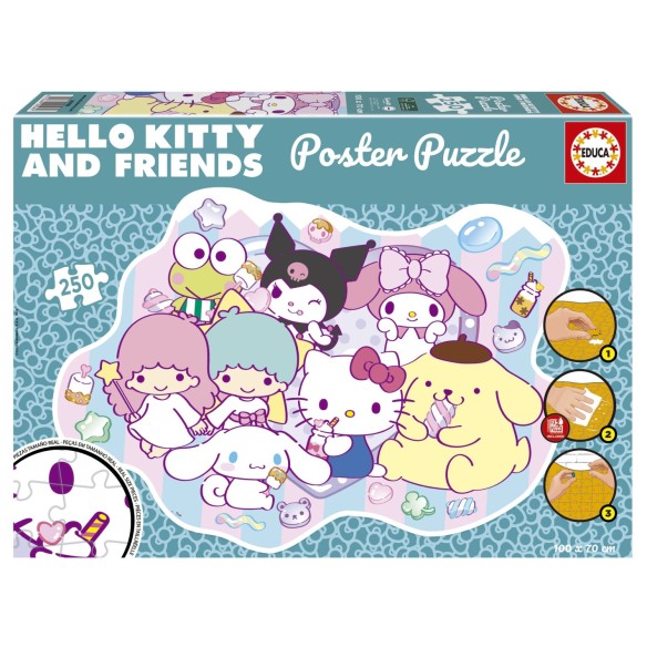 250 Puzzle d'affiche Hello Kitty & Friends
