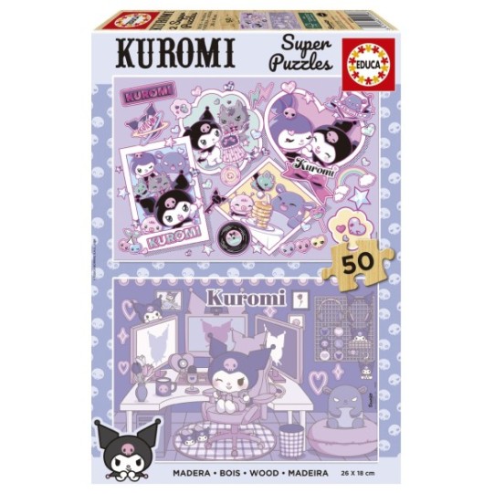 2x50 Puzzles de Madera Kuromi