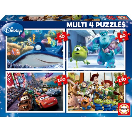 Multi 4 Puzzles Pixar 50+80+100+150