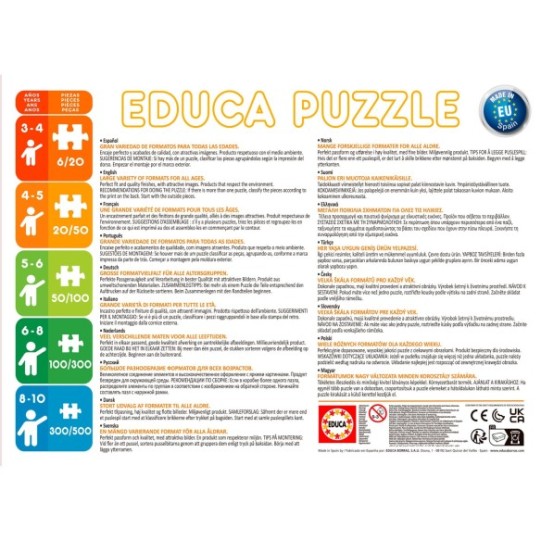 Multi 4 Puzzles Pixar 50+80+100+150