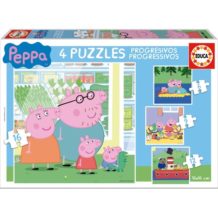 Puzles Progressius Peppa Pig 6+9+12+16