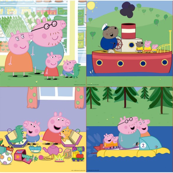   Puzzles Progresivos Peppa Pig 6+9+12+16