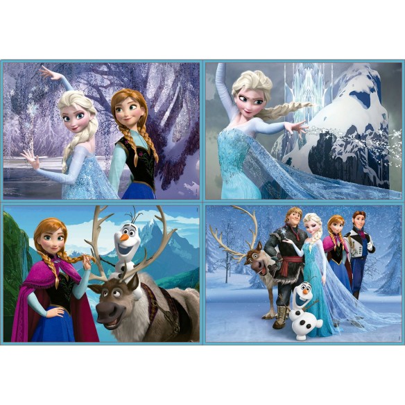   Multi 4 Puzzles Frozen 50+80+100+150