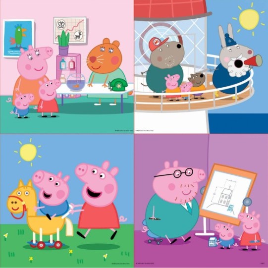 Puzzles Progressifs Peppa Pig 12+16+20+25