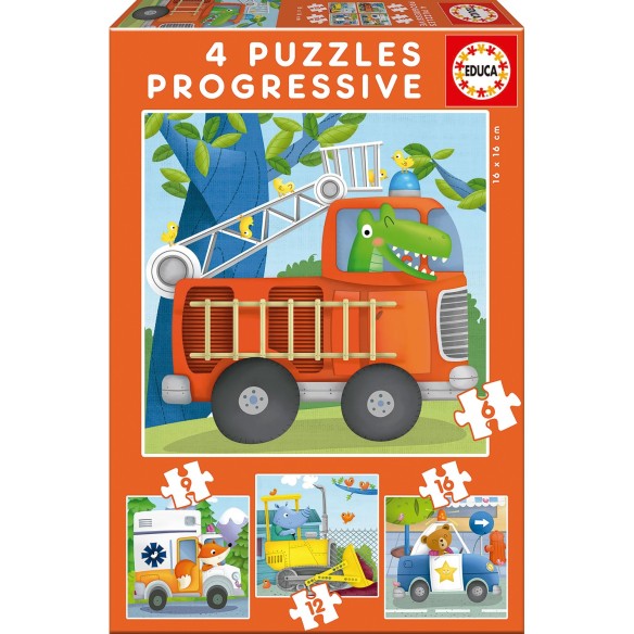Puzles Progressius Patrulla de rescat 6+9+12+16