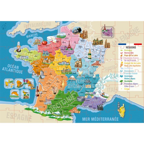   150 Départements et Régions de La France