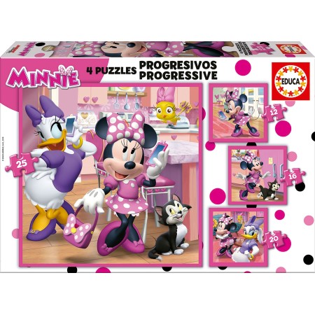 Puzzles progressistes Minnie Happy Assistants 12 + 16 + 20 + 25