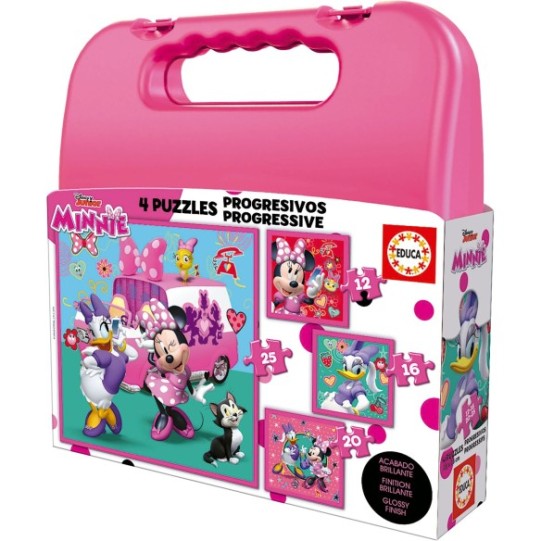 Valise progressive Minnie Assistants heureux 12 + 16 + 20 + 25