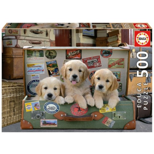 500 Des chiots dans les bagages