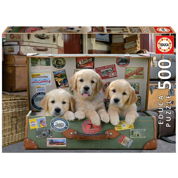 500 Des chiots dans les bagages