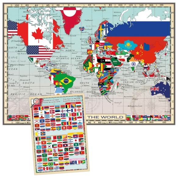   150 GEOPUZZLES FLAGS OF THE WORLD