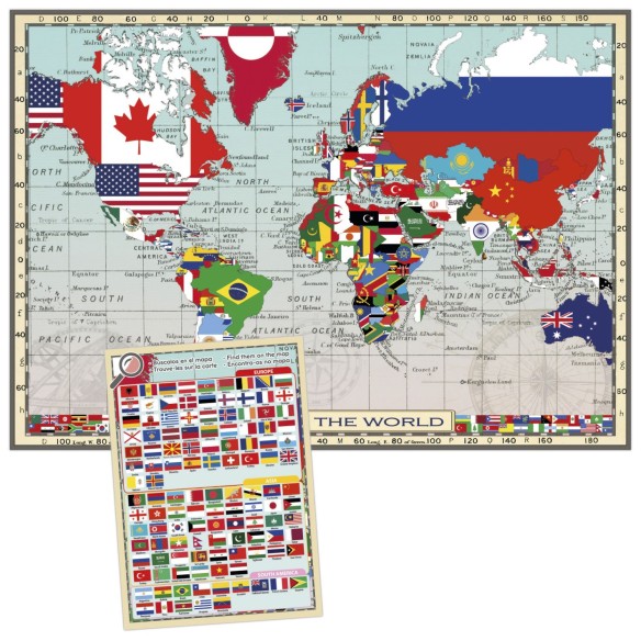 150 GeoPuzzles Drapeaux du Monde
