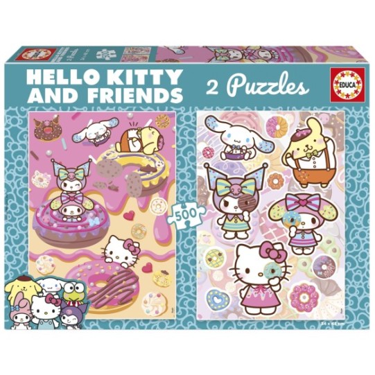 2x500 Hello Kitty et Ses Amis Donuts
