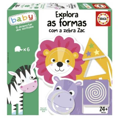Explora as formas com a zebra