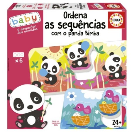 Ordena as sequências com o panda Bimba