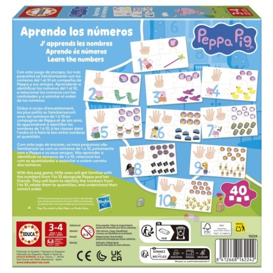 Aprendo... Los números Peppa Pig