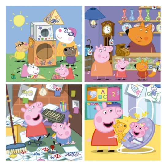Puzzles Progressifs Peppa Pig 12+16+20+25