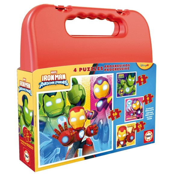 Maleta Progressius Iron Man and his Awesome Friends 6+9+12+16