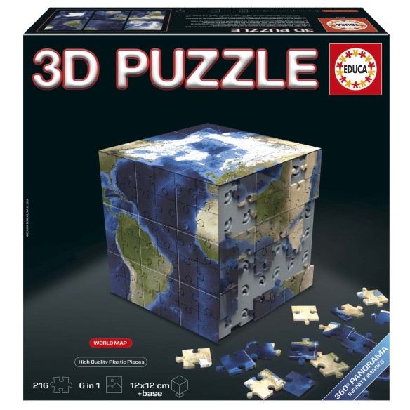 Carte du monde 3D Puzzle