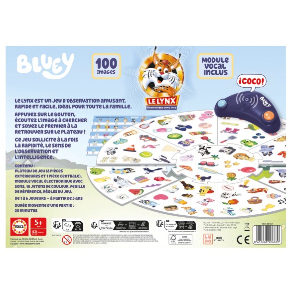 Le Lynx électronique avec voix Bluey