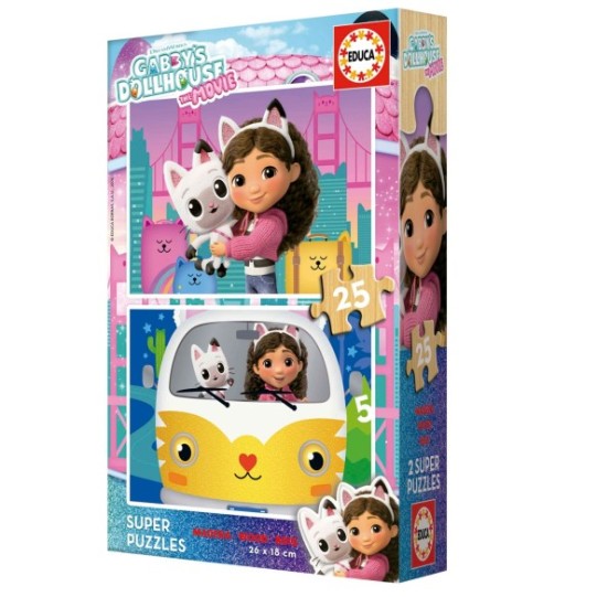 2x25 Gabby's Dollhouse Madera